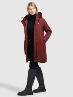 Khujo Parkas Tussenparka Dames Roestrood -Khujo 88c7a010b382917fe939d8c4a0207619