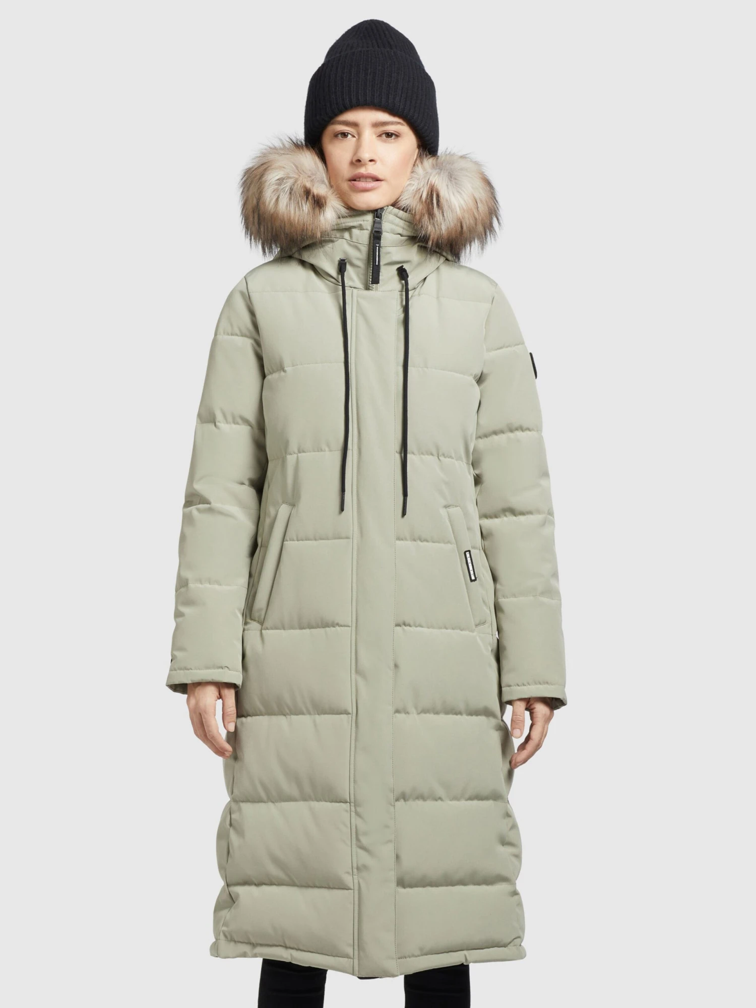 Khujo Wintermantels Wintermantel LOLL Dames Pastelgroen 4 Khujo Wintermantels Wintermantel LOLL Dames Pastelgroen - Afbeelding 2