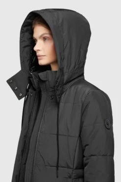 Khujo Wintermantels Wintermantel Cliv Dames Zwart -Khujo 8b39a0852b9989a5a880192b042b362a