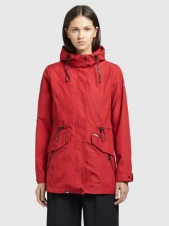 Khujo Parkas Tussenparka FELINA Dames Rood -Khujo 8bc9945e569f91c18a2b0d5727c19623