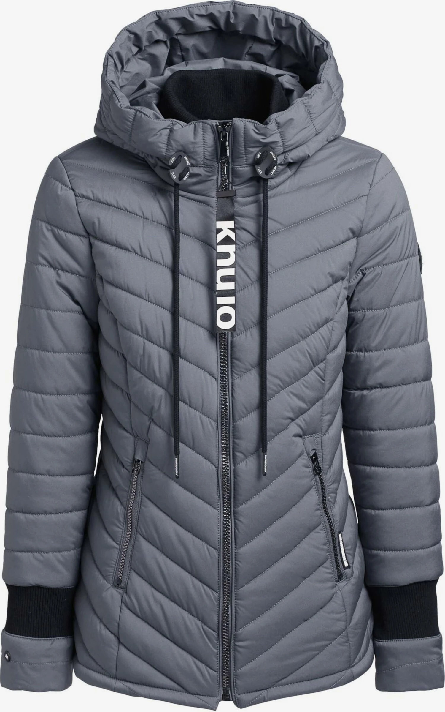 Khujo Winterjassen Winterjas Patt Dames Grijs 3 Khujo Winterjassen Winterjas Patt Dames Grijs