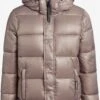 Khujo Winterjassen Winterjas Gerda Shiny Dames Beige