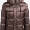 Khujo Winterjassen Winterjas Evona Dames Taupe -Khujo 97d33b0285ec4510e18a30e31ff3efba
