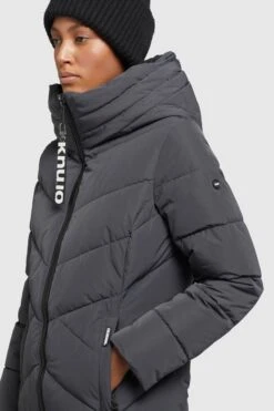 Khujo Wintermantels Wintermantel Formin Dames Grafiet -Khujo 9939891a0a0c158c032c1fb86abdc9c2