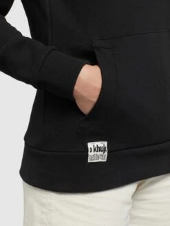 Khujo Hoodies Sweatshirt Rhabea Dames Zwart -Khujo 99e08784b87ce18954aa74886e95a9c4