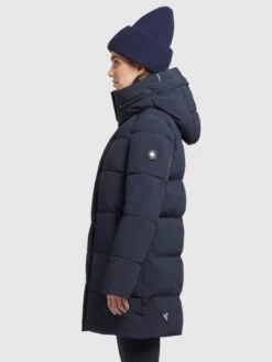 Khujo Korte Mantels Wintermantel Wente Dames Donkerblauw -Khujo 9a3a6bee640f0972ce95e9688bc031a6