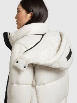 Khujo Wintermantels Wintermantel Melona Dames Parelwit -Khujo a5de284b61a7e7444f0d5a350d71a195