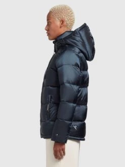 Khujo Winterjassen Winterjas Evona Dames Nachtblauw -Khujo aaf123199d54b84b75612600232dbeb2