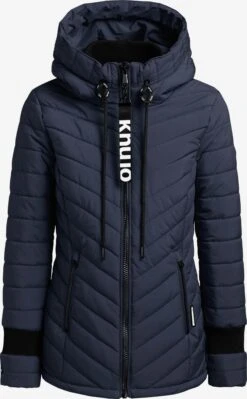 Khujo Winterjassen Winterjas Patt Dames Donkerblauw
