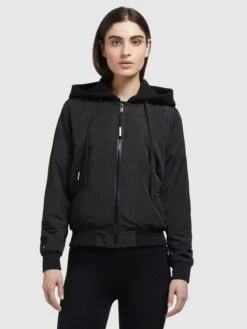 Khujo Tussenjassen Tussenjas Perse Dames Zwart -Khujo b2e8b5cef31e9cb8edc4d8cc2588a176