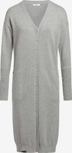 Khujo Vesten Gebreid Vest Elina Dames Grijs