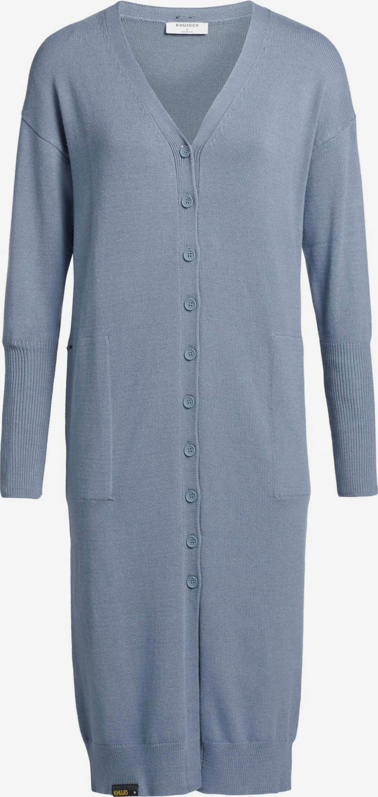 Khujo Vesten Gebreid Vest Elina Dames Blauw 3 Khujo Vesten Gebreid Vest Elina Dames Blauw