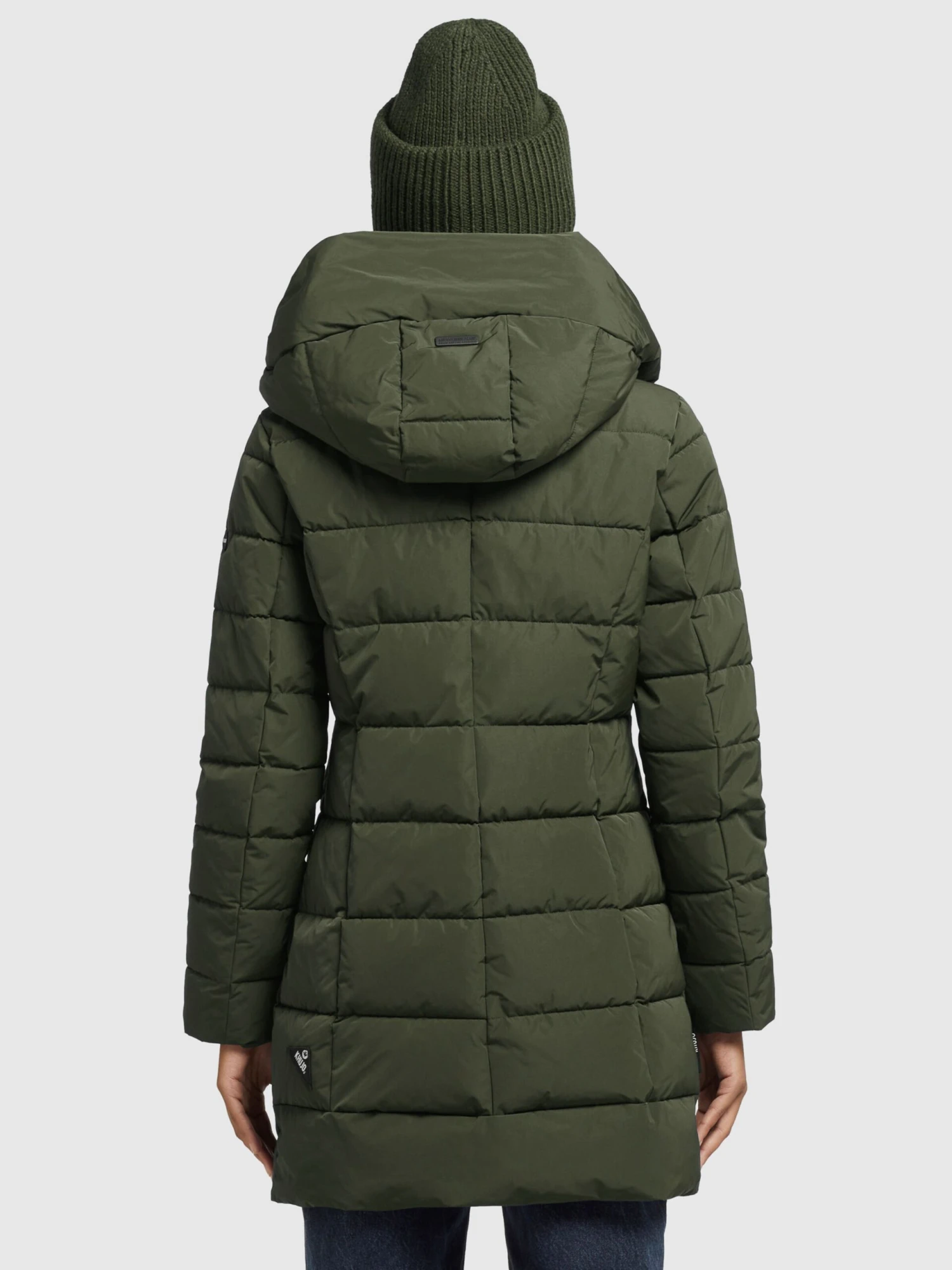 Khujo Korte Mantels Wintermantel Floyt Dames Olijfgroen 6 Khujo Korte Mantels Wintermantel Floyt Dames Olijfgroen - Afbeelding 4