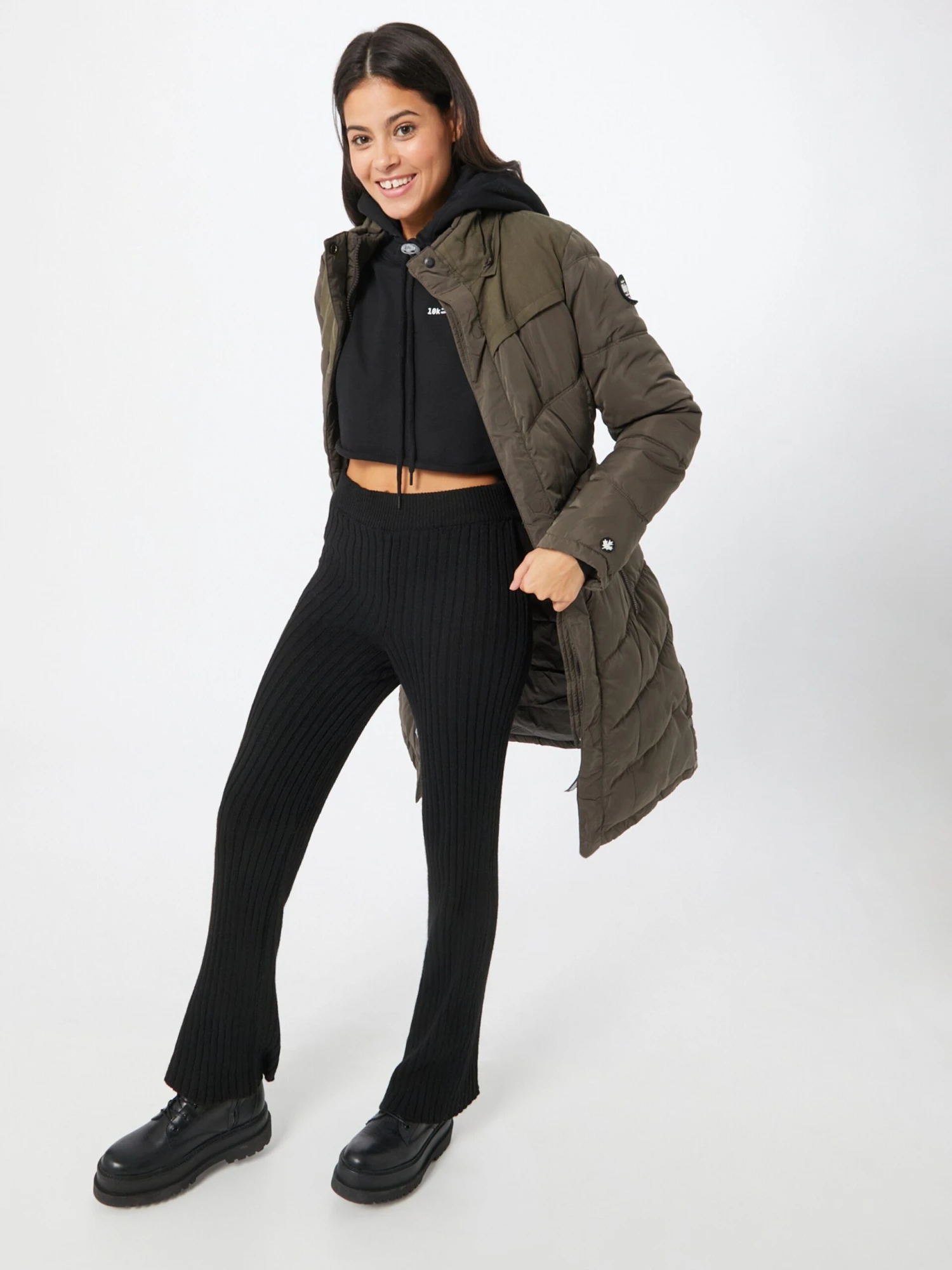 Khujo Wintermantels Wintermantel Lubeck Dames Groen 6 Khujo Wintermantels Wintermantel Lubeck Dames Groen - Afbeelding 4