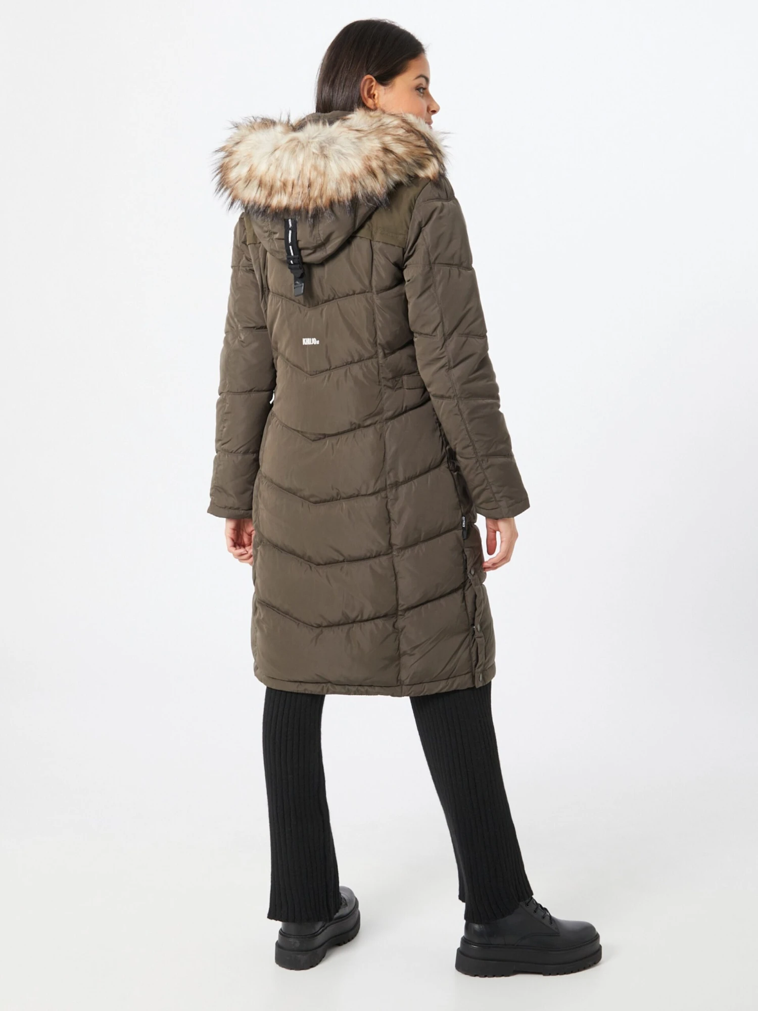 Khujo Wintermantels Wintermantel Lubeck Dames Groen 5 Khujo Wintermantels Wintermantel Lubeck Dames Groen - Afbeelding 3