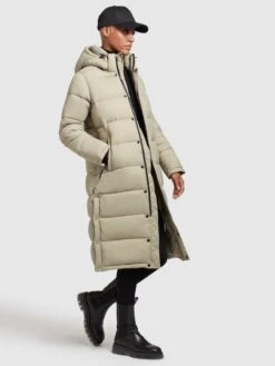 Khujo Wintermantels Wintermantel Corinna Dames Mintgroen -Khujo b8d3a6a39e8533233caf5a30abf0b7bb