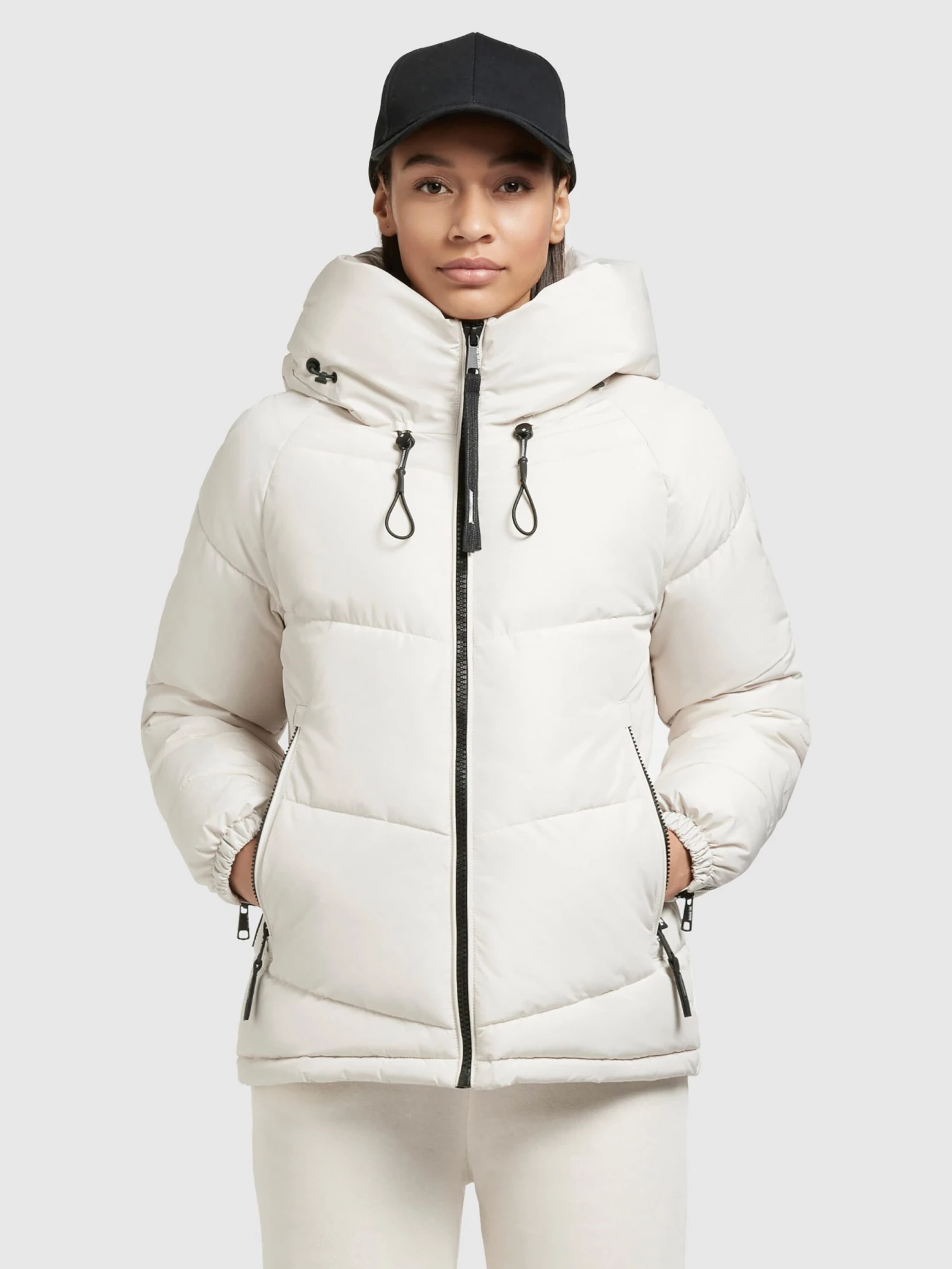 Khujo Winterjassen Winterjas Esila 3 Dames Natuurwit 4 Khujo Winterjassen Winterjas Esila 3 Dames Natuurwit - Afbeelding 2