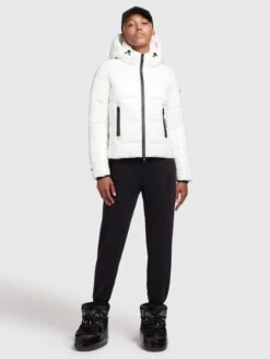 Khujo Winterjassen Winterjas Fala Dames Wit -Khujo bc15f2f23b299a0126f24e08591460ee