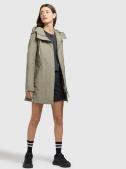 Khujo Tussenmantels Tussenmantel Artisa Dames Grijs / Groen -Khujo bc8e577941b7308f9e342d39650300a8