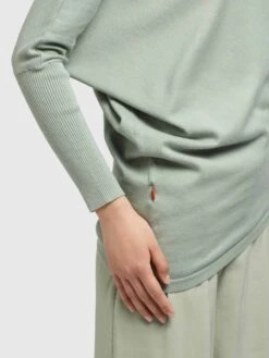 Khujo Fijngebreide Truien Trui Shea Dames Mintgroen -Khujo be7223ee34427e687a5a500a481d295a