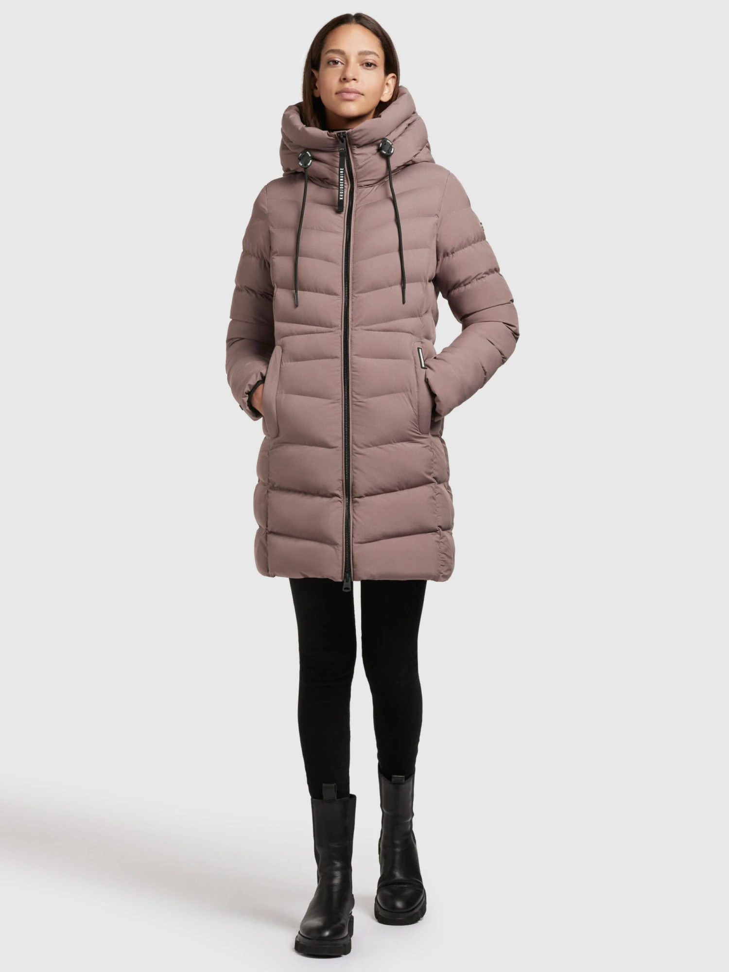 Khujo Korte Mantels Wintermantel Tuhani Dames Donkerlila 5 Khujo Korte Mantels Wintermantel Tuhani Dames Donkerlila - Afbeelding 3