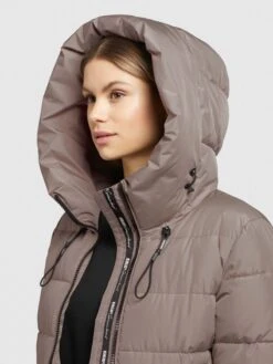 Khujo Wintermantels Wintermantel Jilias 3 Dames Bruin -Khujo c02790f0b1aa502478206d4622c60c88