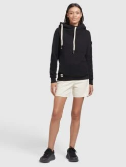 Khujo Hoodies Sweatshirt Karima Dames Zwart -Khujo c3e104751f40506c66ae81c6f6226ae5