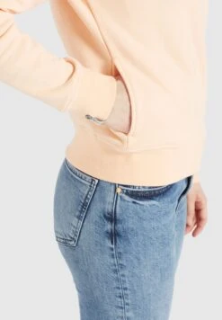 Khujo Sweatshirts Sweatshirt Lisel Dames Abrikoos -Khujo cacb7b5615b03f02cefa2090b609b140