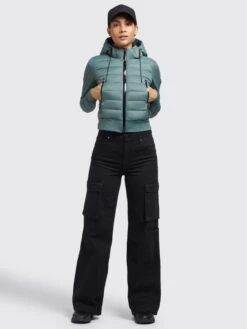 Khujo Tussenjassen Tussenjas Dalis Matt Dames Jade Groen -Khujo cb9474ea615c9df96b163ef5df0535f9