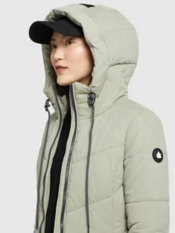 Khujo Wintermantels Wintermantel Aribay 3 Dames Pastelgroen -Khujo ce1df61d40f6a656407cb5e057cc4dfd