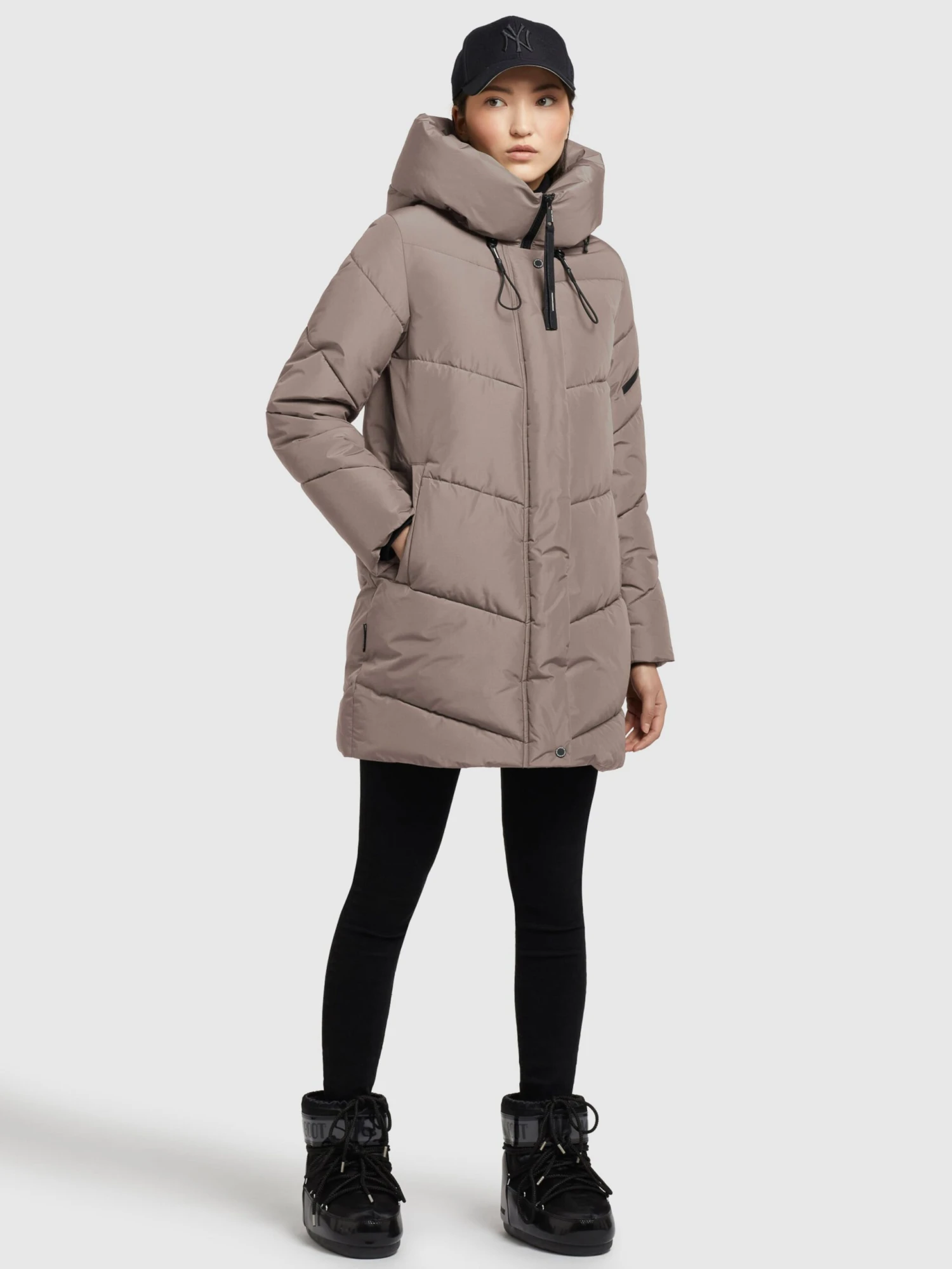 Khujo Winterjassen Winterjas Jordis 4 Dames Taupe 8 Khujo Winterjassen Winterjas Jordis 4 Dames Taupe - Afbeelding 6