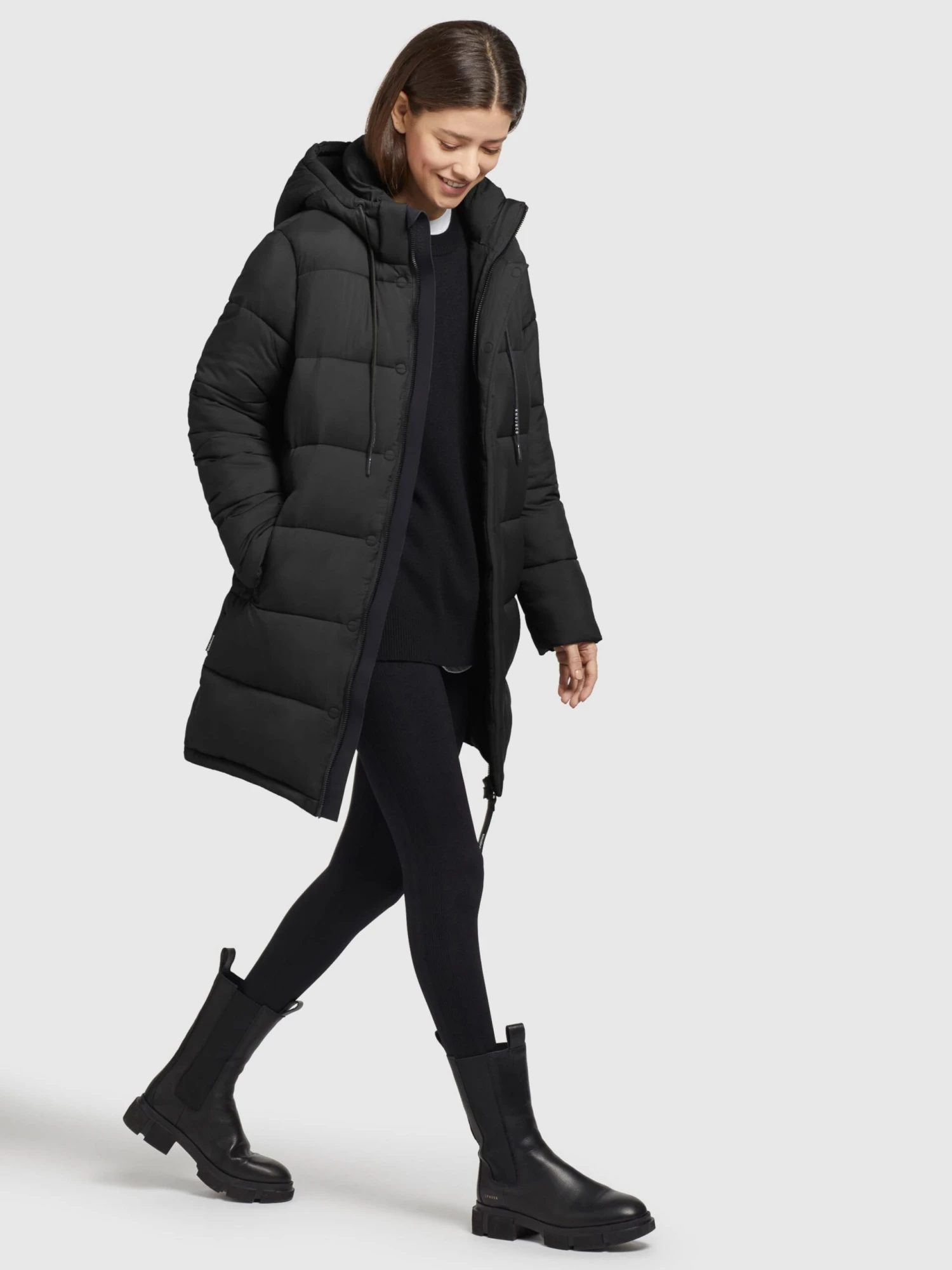 Khujo Wintermantels Wintermantel Word Dames Zwart 5 Khujo Wintermantels Wintermantel Word Dames Zwart - Afbeelding 3