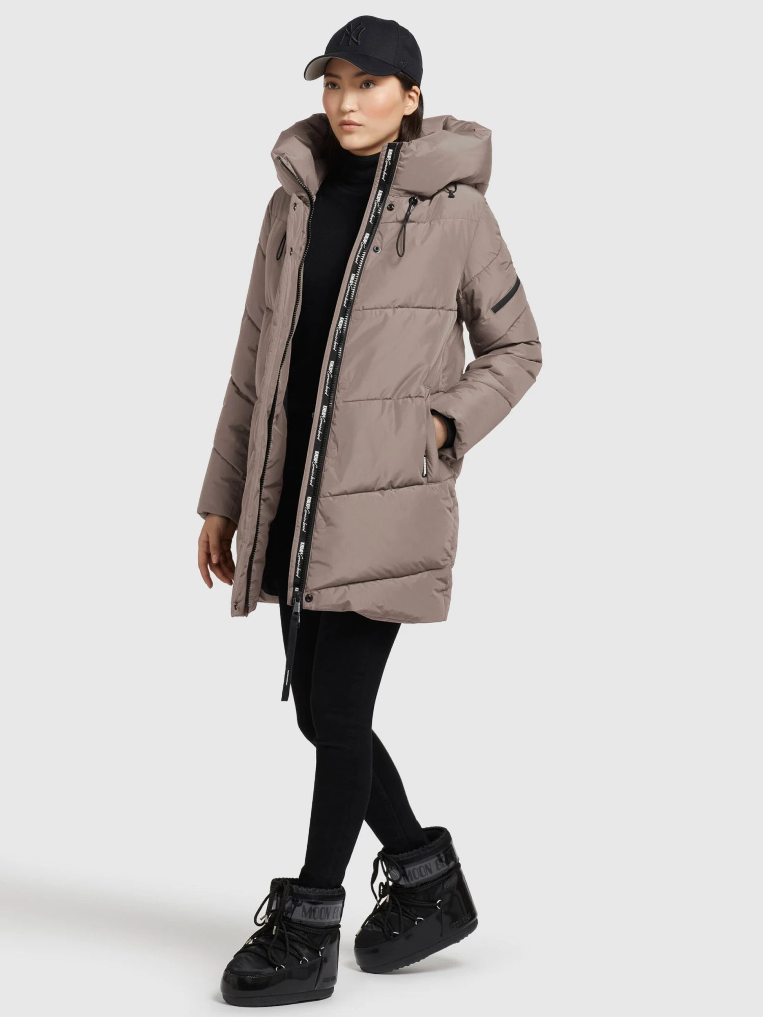 Khujo Winterjassen Winterjas Jordis 4 Dames Taupe 5 Khujo Winterjassen Winterjas Jordis 4 Dames Taupe - Afbeelding 3