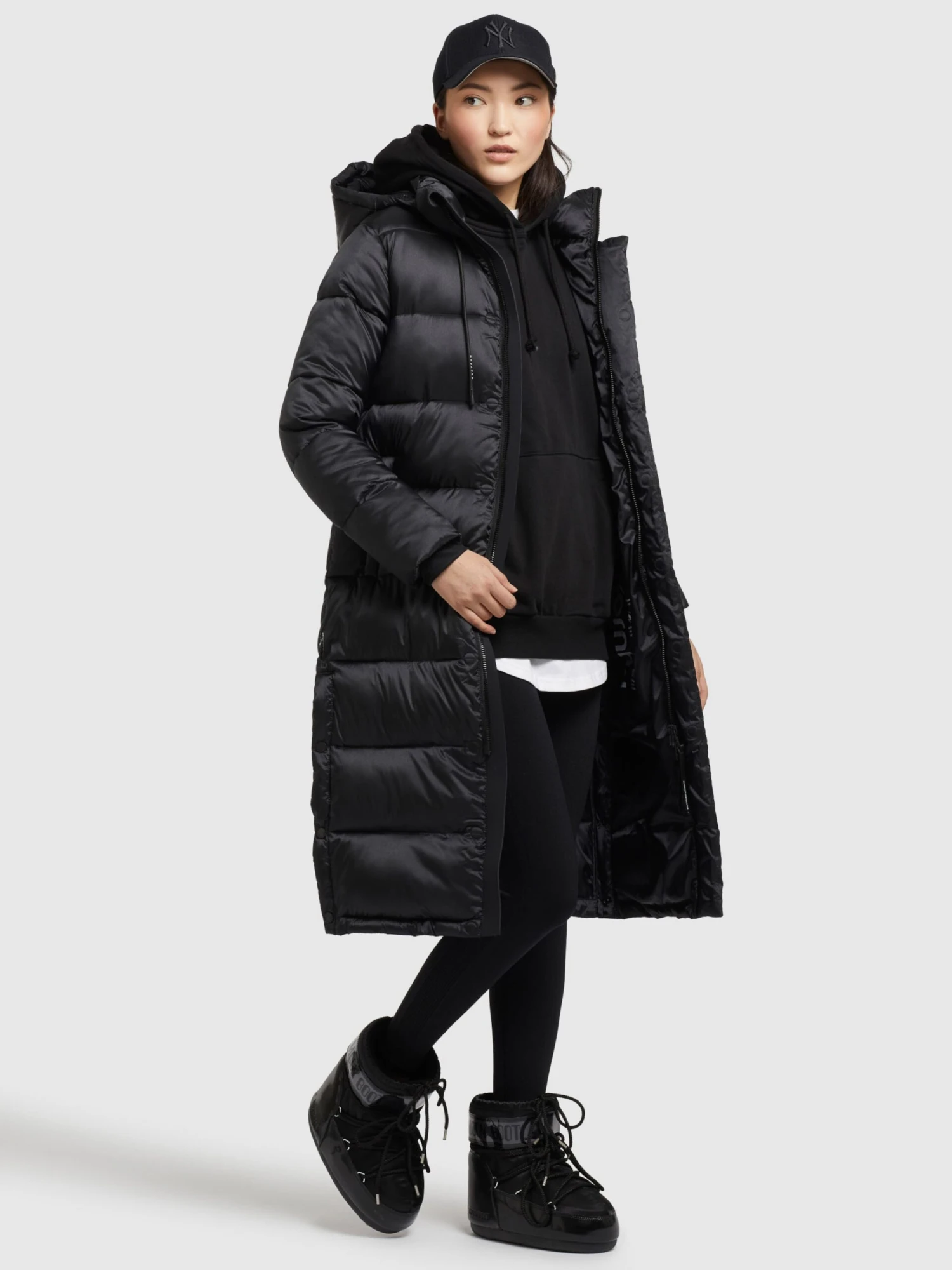 Khujo Wintermantels Wintermantel Julina Dames Zwart 7 Khujo Wintermantels Wintermantel Julina Dames Zwart - Afbeelding 5