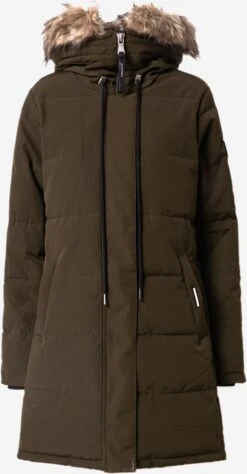Khujo Wintermantels Wintermantel Cloren Dames Olijfgroen