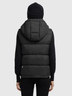 Khujo Bodywarmers Bodywarmer Eden Dames Zwart -Khujo d345bb8856f6456e818f57c56e522420