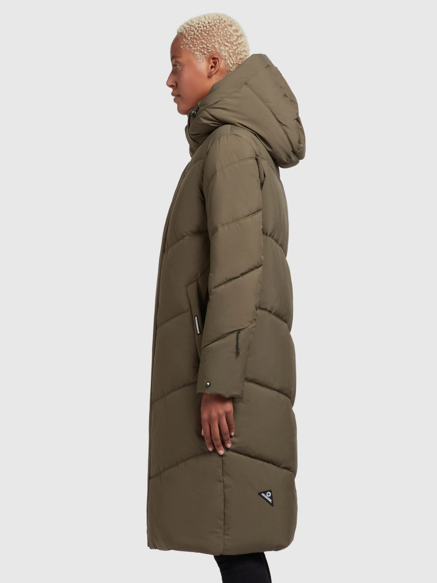Khujo Wintermantels Wintermantel Torino2 Dames Kaki 7 Khujo Wintermantels Wintermantel Torino2 Dames Kaki - Afbeelding 5