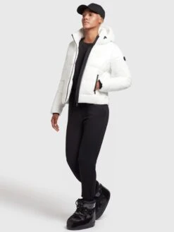 Khujo Winterjassen Winterjas Fala Dames Wit -Khujo d9c6beeea9ad7414f521f9c684ba95e3
