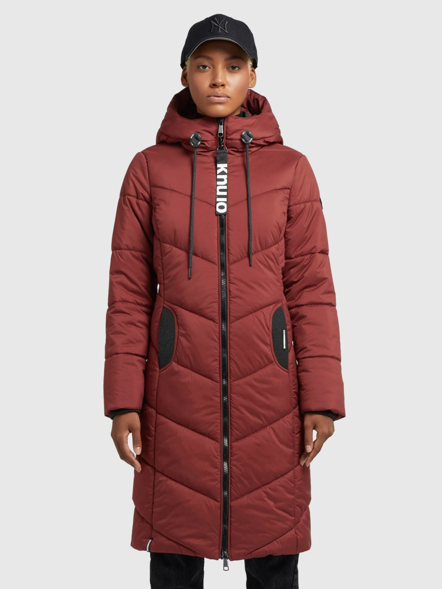 Khujo Tussenmantels Tussenmantel Aribay Dames Roestrood 4 Khujo Tussenmantels Tussenmantel Aribay Dames Roestrood - Afbeelding 2