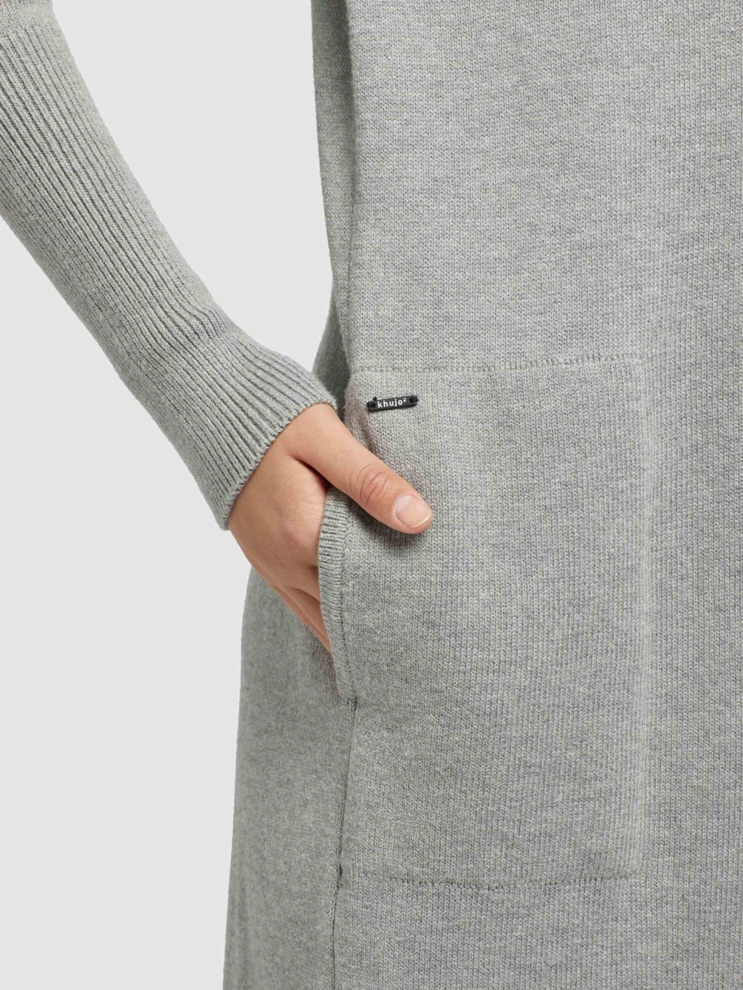 Khujo Vesten Gebreid Vest Elina Dames Grijs 8 Khujo Vesten Gebreid Vest Elina Dames Grijs - Afbeelding 7