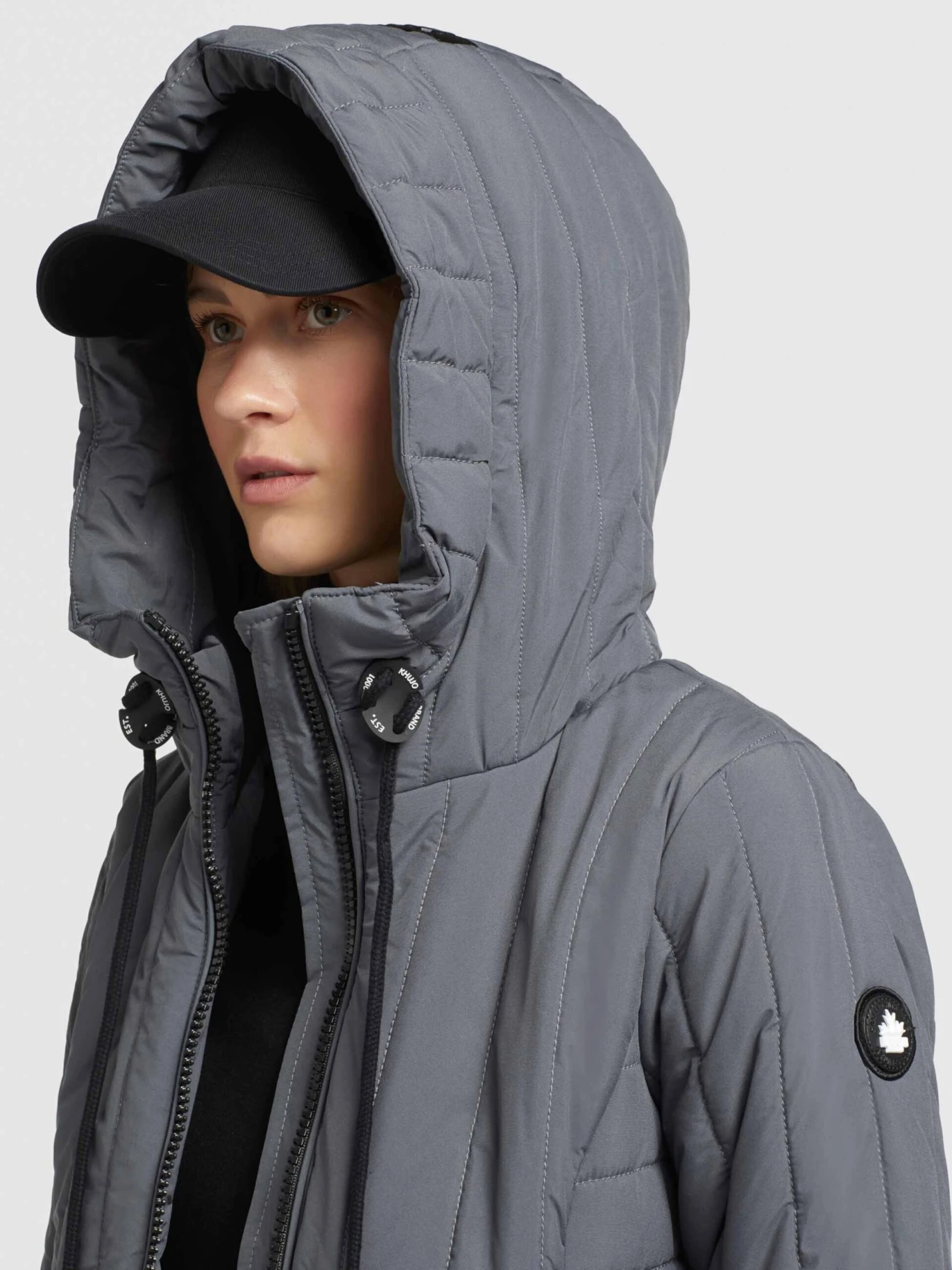 Khujo Winterjassen Winterjas Tweety Dames Grijs 9 Khujo Winterjassen Winterjas Tweety Dames Grijs - Afbeelding 7