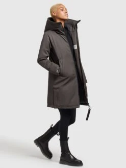 Khujo Tussenmantels Tussenmantel LISAD Dames Donkergrijs -Khujo e9cc25c2339f7e3960eb9a8c8fd467be