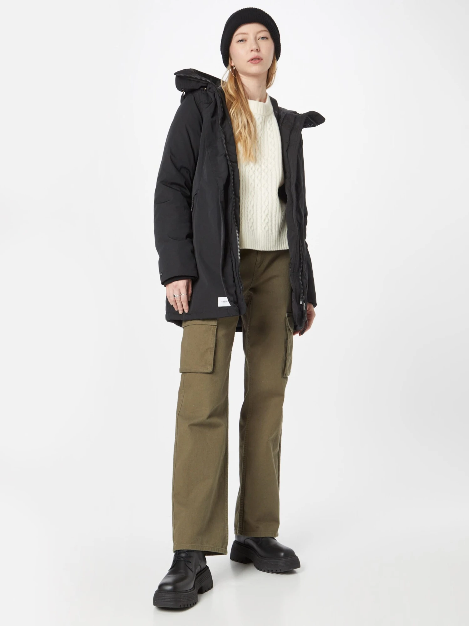 Khujo Winterjassen Winterjas Kanda 2 Dames Zwart 6 Khujo Winterjassen Winterjas Kanda 2 Dames Zwart - Afbeelding 4