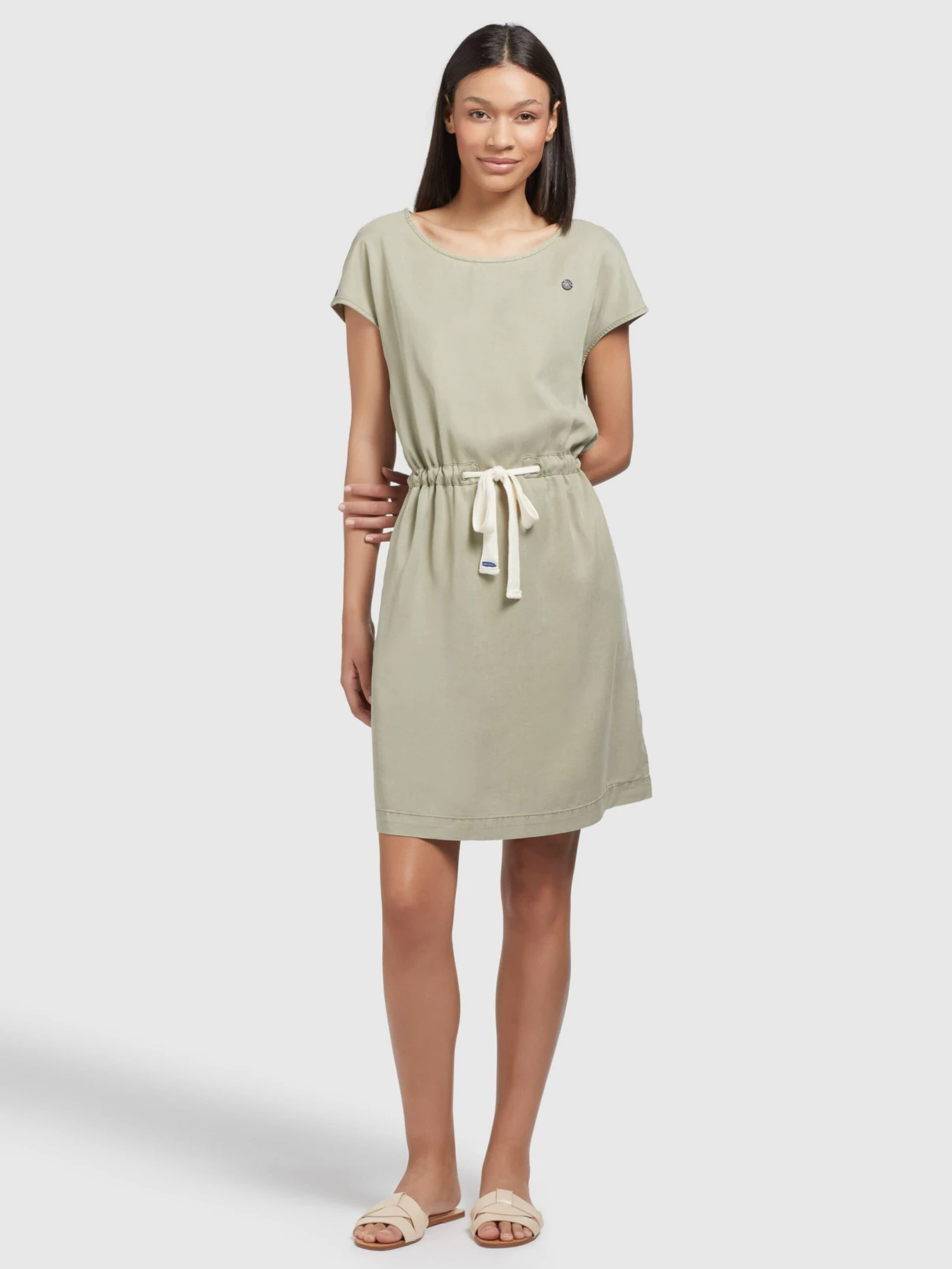 Khujo Zomerjurken Zomerjurk HEDIYE Dames Olijfgroen 5 Khujo Zomerjurken Zomerjurk HEDIYE Dames Olijfgroen - Afbeelding 3