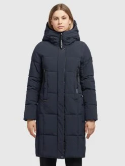 Khujo Tussenmantels Tussenmantel Namita Dames Navy -Khujo f090fa1079f2e6353c7088db3f43c1ce