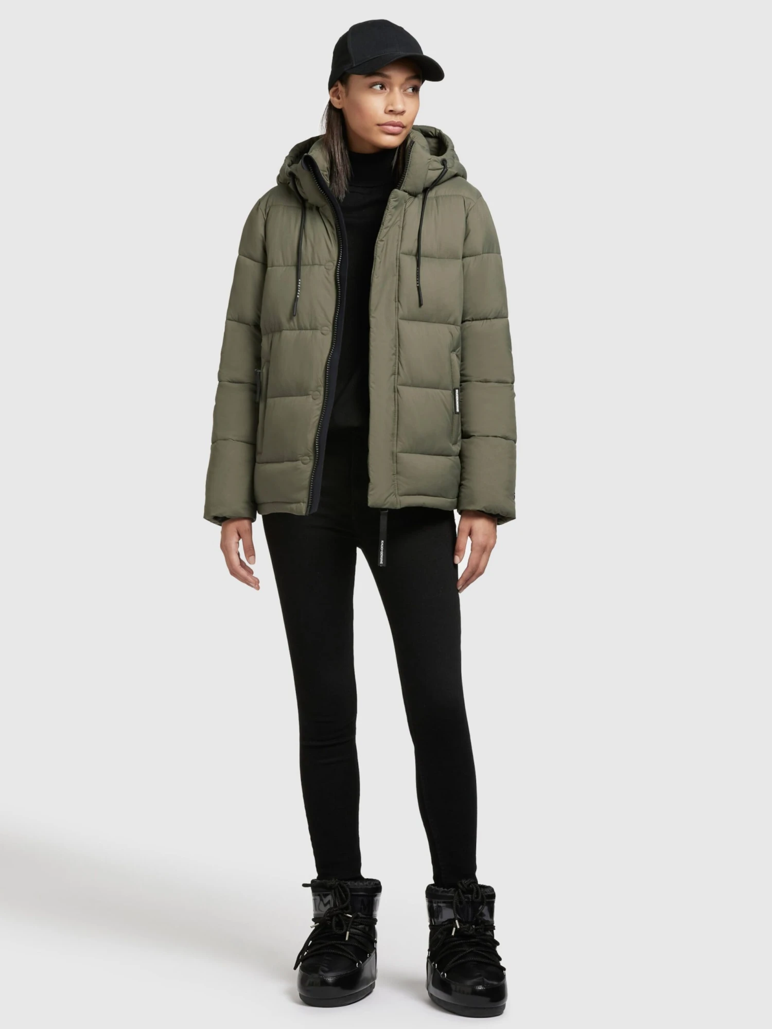 Khujo Winterjassen Winterjas Evona Dames Kaki 8 Khujo Winterjassen Winterjas Evona Dames Kaki - Afbeelding 6