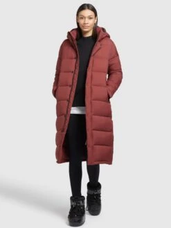 Khujo Wintermantels Wintermantel Corinna Dames Roestrood -Khujo fc3df2cc582e52896eb071800544e3d1