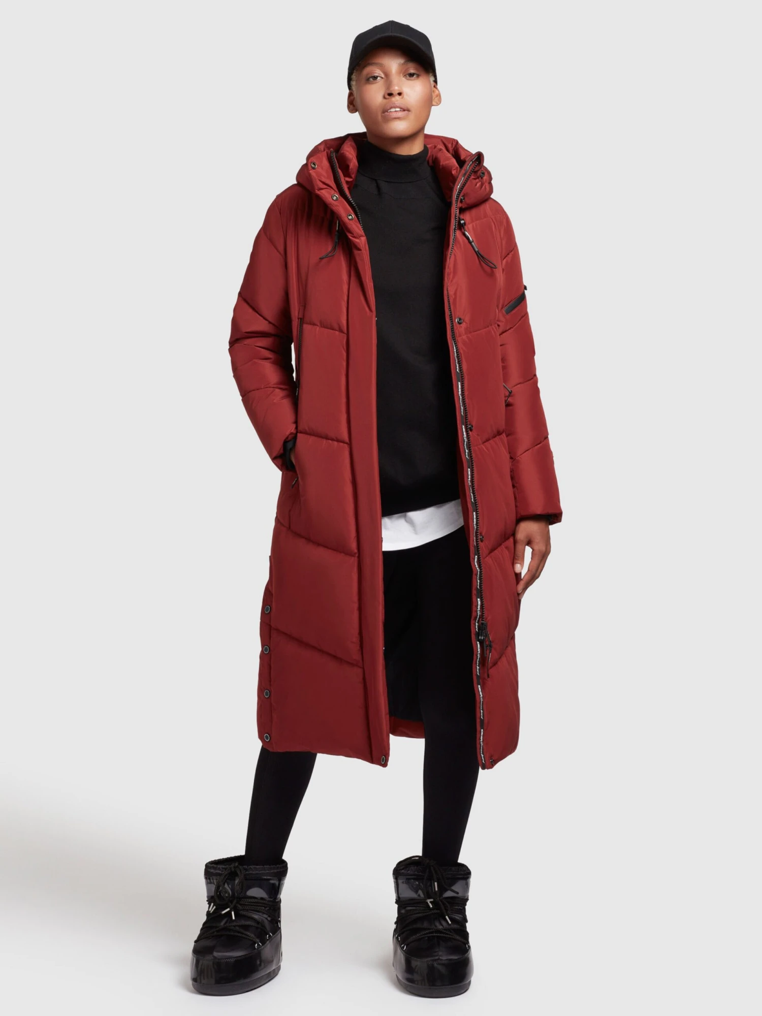 Khujo Tussenmantels Tussenmantel Dames Donkerrood 8 Khujo Tussenmantels Tussenmantel Dames Donkerrood - Afbeelding 6