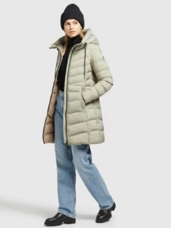 Khujo Korte Mantels Wintermantel Tuhani Dames Pastelgroen -Khujo fda1ebd149d26e89e1ebbabe473153ea