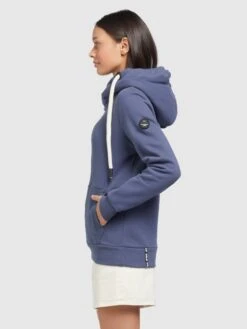 Khujo Hoodies Sweatshirt Rhabea Dames Blauw -Khujo fe0c7a3aba9256e0c1756f10d0cc139f